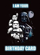Star Wars Darth Vader I am your birthday card